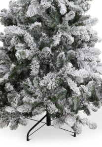 Besneeuwde kerstboom