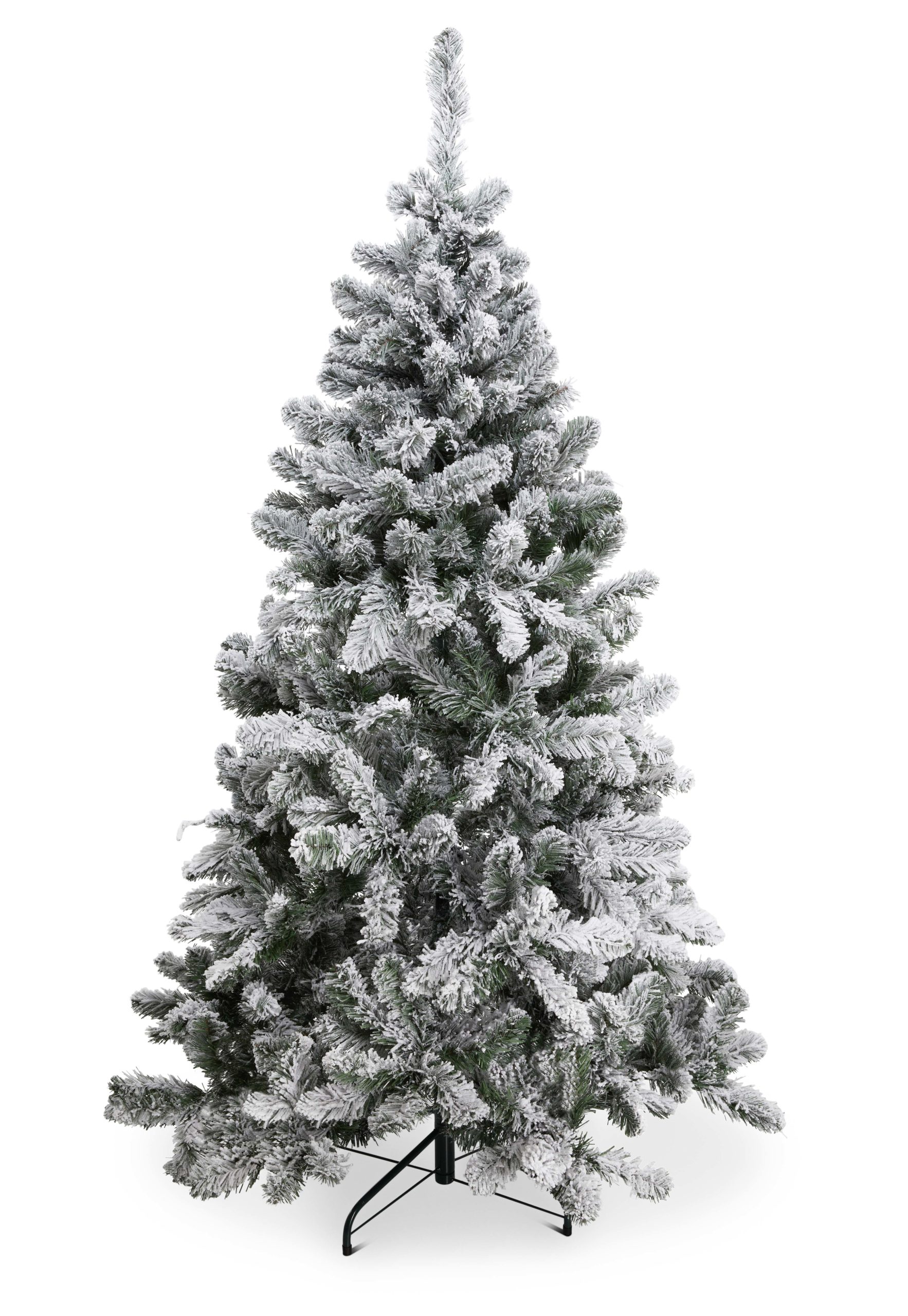 Gebakjes stuiten op ondergeschikt Kunst boom met sneeuw flock - KJ Kunstkerstbomen
