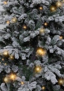 Kunstkerstboom Vancouver Flock met ledverlichting - Afbeelding 5
