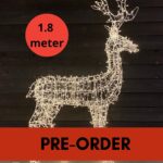Verlicht rendier Blitzen 180cm