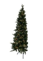 Halve kunstkerstboom Vancouver met ledverlichting 210cm