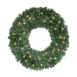 Kerstkrans Memphis met ledverlichting 90cm