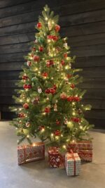 kunstkerstboom met lampjes