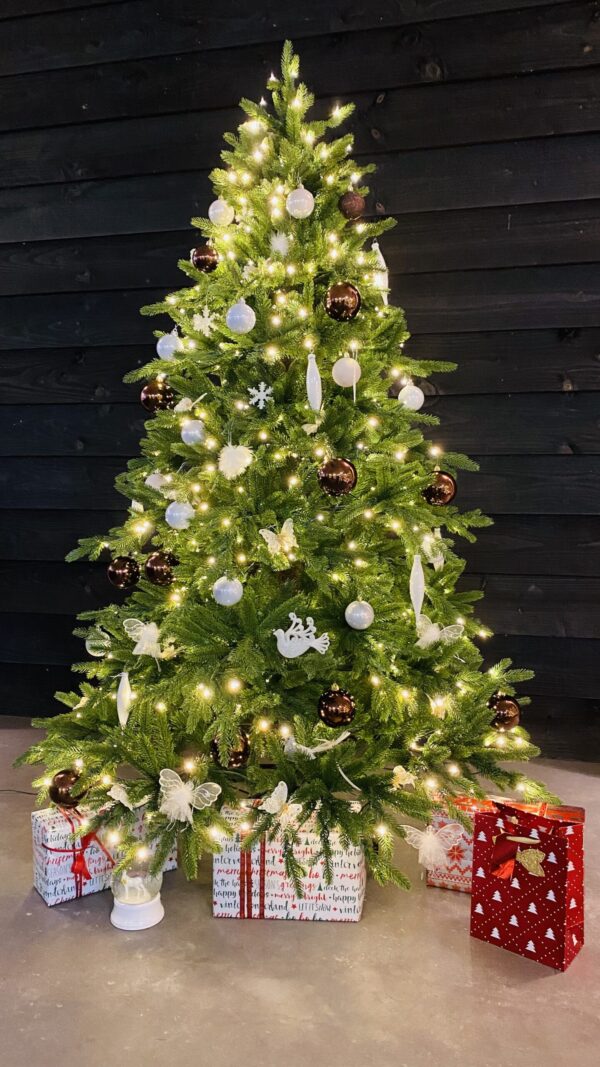 Kunstkerstboom Portland met ledverlichting 240cm - Afbeelding 2