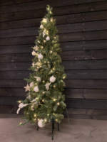 Halve kunstkerstboom Vancouver met ledverlichting 210cm - Afbeelding 4