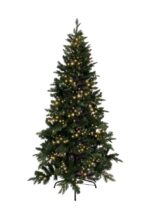 Halve kunstkerstboom Vancouver met ledverlichting 210cm - Afbeelding 6
