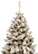 Kunstkerstboom Memphis besneeuwd met ledverlichting 150cm - Afbeelding 7
