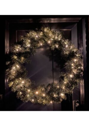 kerstkrans op batterij 90 cm