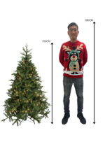 Kunstkerstboom Malmö met ledverlichting 150cm - Afbeelding 3