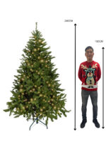 Kunstkerstboom Memphis met ledverlichting 240cm - Afbeelding 3