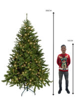 Kunstkerstboom Memphis met ledverlichting 300cm - Afbeelding 3