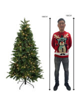 Kunstkerstboom Minnesota met ledverlichting 180cm - Afbeelding 3