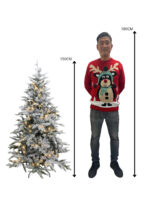 Kunstkerstboom Montreal besneeuwd met ledverlichting 150cm - Afbeelding 3
