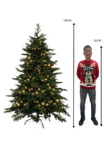 Kunstkerstboom Vancouver met ledverlichting 240cm - Afbeelding 3