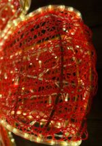 Strik rood met ledverlichting 200cm - Afbeelding 4