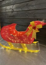 Verlicht rendier met slee - Afbeelding 3