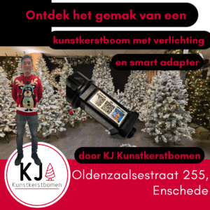 kunstkerstboom met verlichting