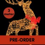 Verlicht rendier Rudolph 300cm