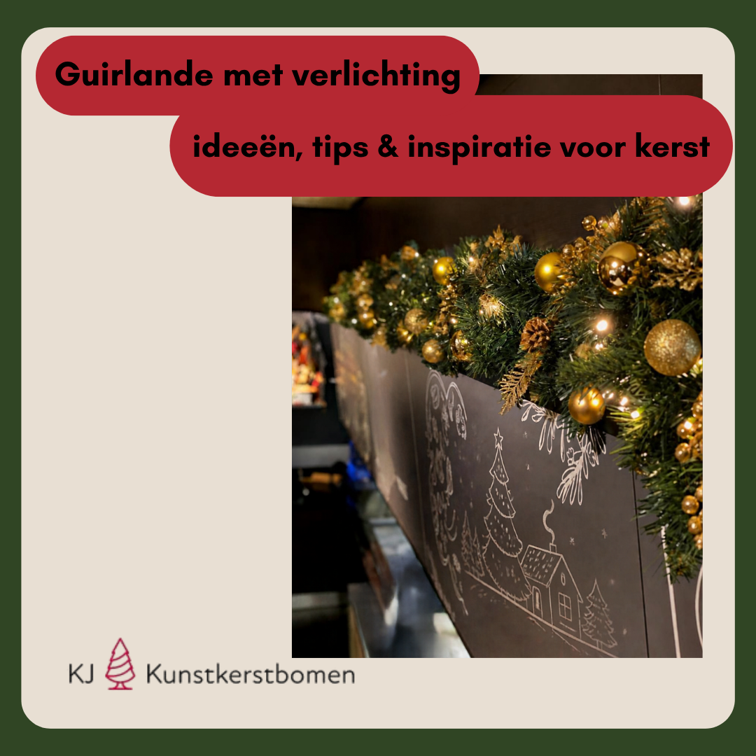 guirlande met verlichting voor kerst